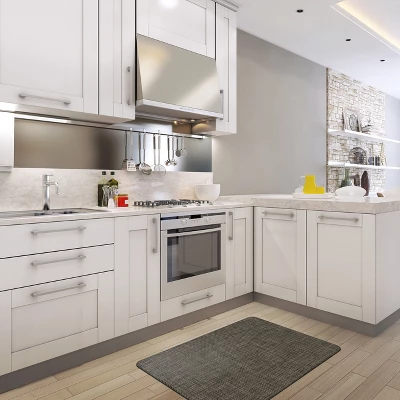 World Rug Gallery Textured Beige Anti-fatigue Mat - Image 4