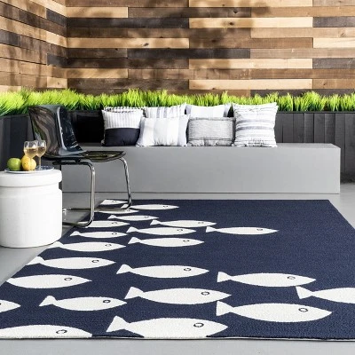NuLOOM Hand Hooked Vivienne Indoor/ Outdoor Patio Area Rug - Image 7