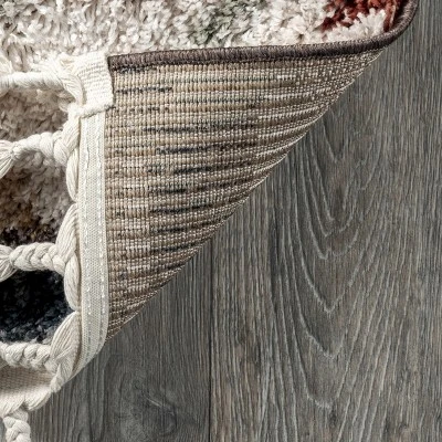 NuLOOM Southwestern Rosemarie Moroccan Tassel Shag Area Rug - Image 6