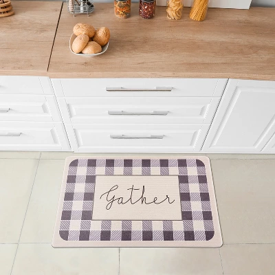 World Rug Gallery Gather Plaid Anti-Fatigue Standing Mat - Image 8