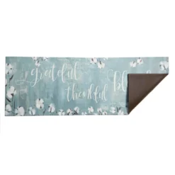 20"x55" Oversized Cushioned Anti-Fatigue Kitchen Runner Mat Grateful Thankful Bless - J&V Textiles