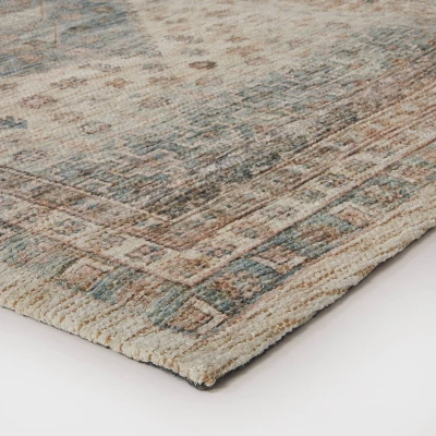 3'x5' Light Distressed Diamond Persian Style Rug Neutral - Threshold™ Designed With Studio McGee - Image 2