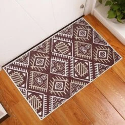 Sussexhome Monument Collection Cotton Heavy Duty Low Pile Area Rug , 2' X 3'