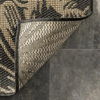 NuLOOM Onyx Seashell Indoor And Outdoor Patio Area Rug - Image 3