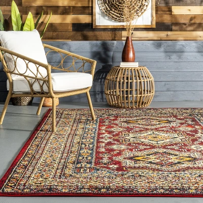 NuLOOM Indoor/Outdoor Transitional Medieval Randy Area Rug - Image 7