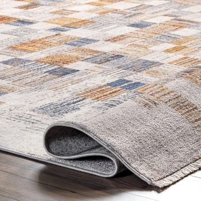 NuLOOM Mindy Faded Contemporary Tiles Fringe Area Rug - Image 3