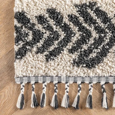 NuLOOM Zuri Shaggy Banded Area Rug - Image 2