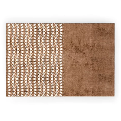 Sheila Wenzel-Ganny Two Toned Tan Texture Looped Vinyl Welcome Mat - Society6 - Image 2