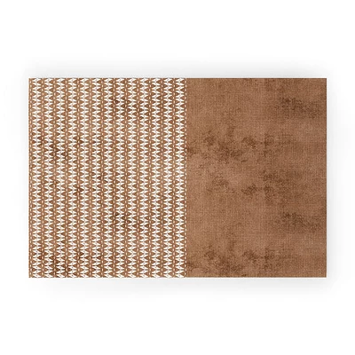 Sheila Wenzel-Ganny Two Toned Tan Texture Looped Vinyl Welcome Mat - Society6 - Image 3