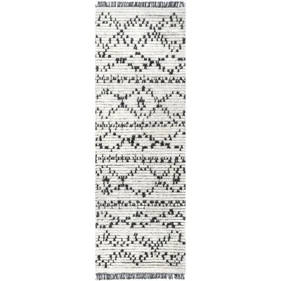 NuLOOM Jaycee Abstract Soft Shaggy Textured Fringe Area Rug - Image 9