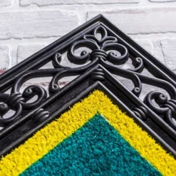 Evergreen Dallas Cowboys Indoor Outdoor Coir DoorMat - 1'4"x2'4" Black