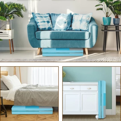 Costway 58'' Toddler Foam Play Mat Baby Folding Activity Floor Mat Home Daycare School - Image 6