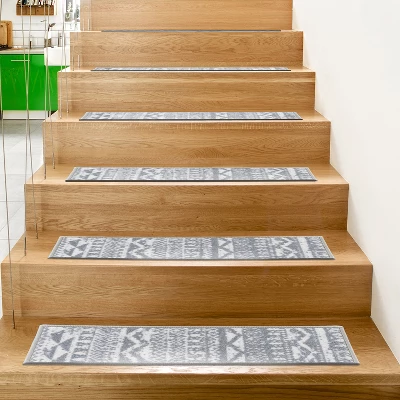 World Rug Gallery Modern Geometric Non-Slip Stair Treads - Image 8