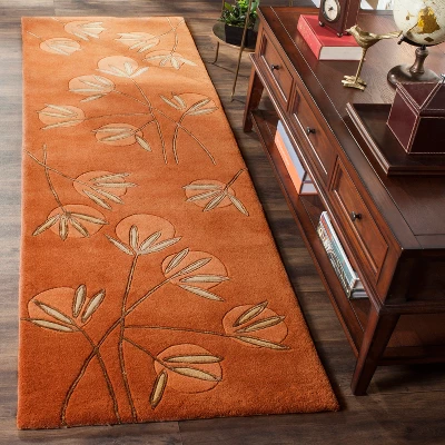 Telford Floral Tufted Rug Orange - Safavieh - Image 2