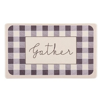 World Rug Gallery Gather Plaid Anti-Fatigue Standing Mat - Image 11