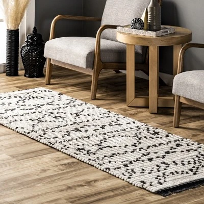 NuLOOM Jaycee Abstract Soft Shaggy Textured Fringe Area Rug