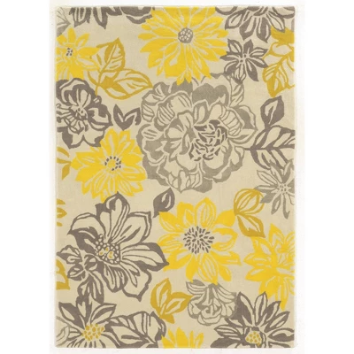 Trio Collection Rug Garden Party Gray - Linon - Image 3