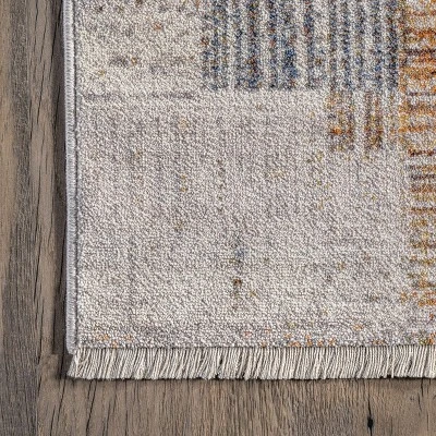 NuLOOM Mindy Faded Contemporary Tiles Fringe Area Rug - Image 4