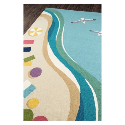 Veranda Julian Bird Hooked Accent Rug - Momeni - Image 4