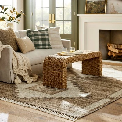 Double Medallion Persian Style Rug Tan - Threshold™ Designed With Studio McGee