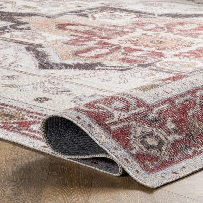 NuLOOM Miley Machine Washable Traditional Medallion Area Rug - Image 3