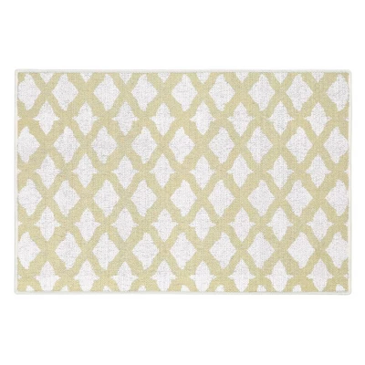 Sussexhome Floral Collection Cotton Heavy Duty Low Pile Area Rug , 2' X 3' - Image 7