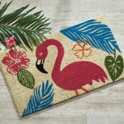 Split P Flamingo Coir Doormat - Beige 1'6''x2'6''
