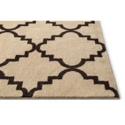 Harbor Trellis Quatrefoil Geometric Modern Casual Contemporary Traditional Moroccan Lattice Soft Area Rug