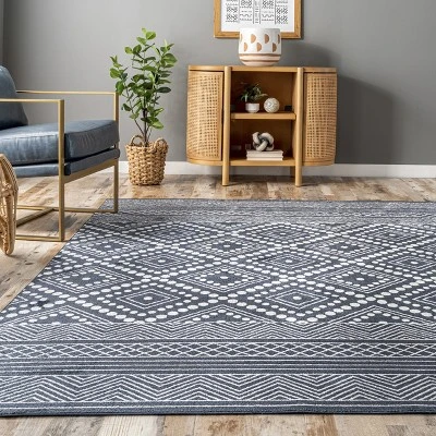 NuLOOM Phyllis Machine Washable Diamond Trellis Area Rug - Image 7