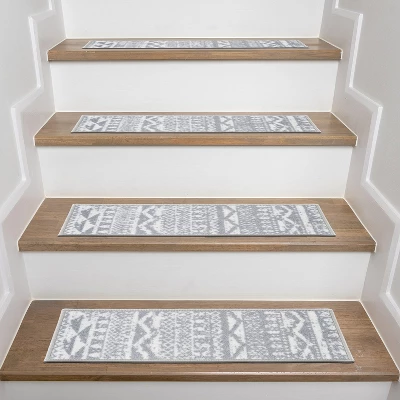World Rug Gallery Modern Geometric Non-Slip Stair Treads - Image 5