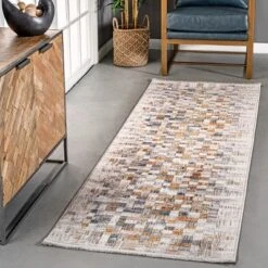 NuLOOM Mindy Faded Contemporary Tiles Fringe Area Rug